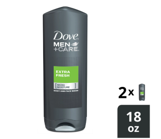 Dove Men+Care Body Wash Extra Fresh 18 oz;  2 Count