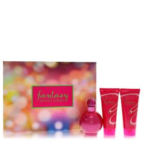 Britney Spears Gift Set -- 3.3 oz Eau De Parfum Spray + 3.3 oz Body Souffle + 3.3 oz Shower Gel